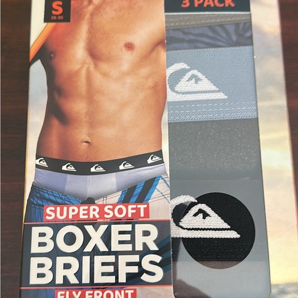 Quiksilver Black Super Soft Boxer Briefs - Picture 1 of 4
